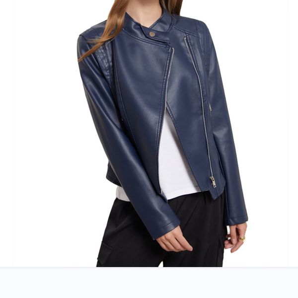 2021 winter plus size pu leather jacket plus size women's jacket cardigan fashion street, Black
2021 winter plus size pu leather jacket plus size women's jacket cardigan fashion street, Black