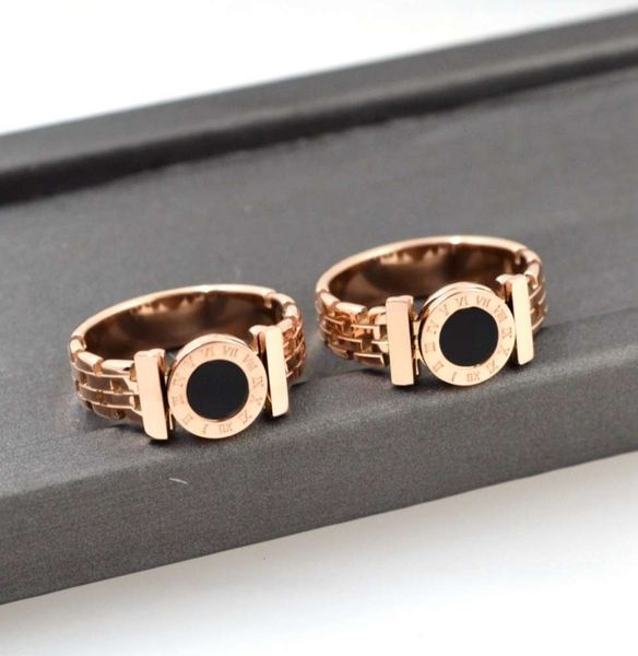 new roman digital black face fashion titanium steel plated hollow lattice ring women's rose gold jewelry
new roman digital black face fashion titanium steel plated hollow lattice ring women's rose gold jewelry