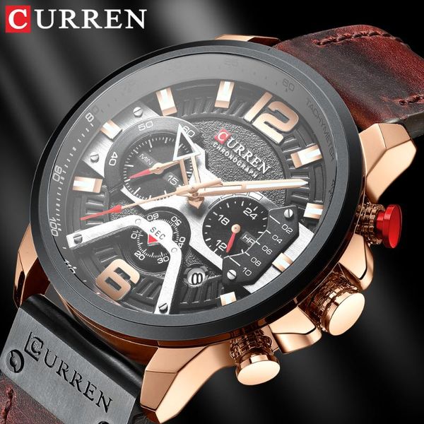 wristwatches curren mens watches 2021 luxury leather watch for men waterproof quartz clock male brand sport chronograph relogio masculino, Slivery;brown
wristwatches curren mens watches 2021 luxury leather watch for men waterproof quartz clock male brand sport chronograph relogio masculino, Slivery;brown