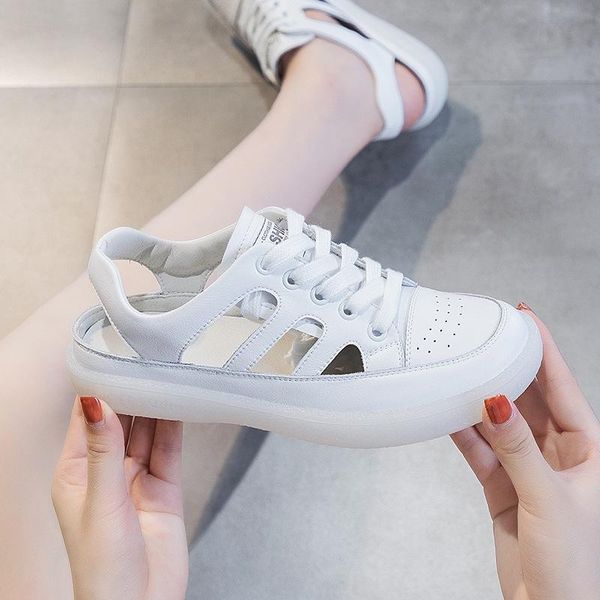 sandals real leather shoes - summer 2021 breathable soft soles women's hollow flat single and, Black
sandals real leather shoes - summer 2021 breathable soft soles women's hollow flat single and, Black