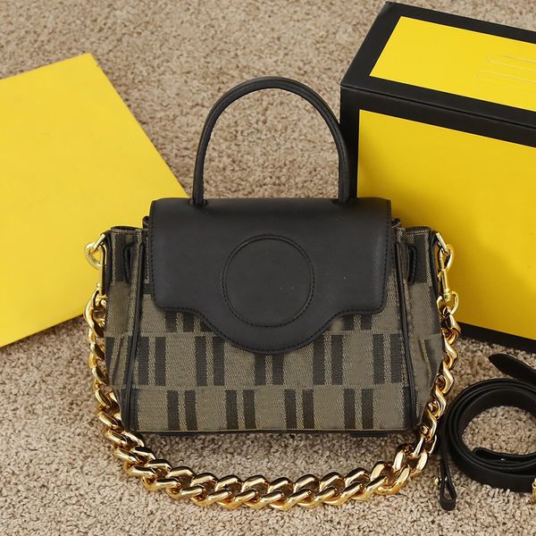 luxury designer messenger bag leather metal chain high sense large capacity urban handbag