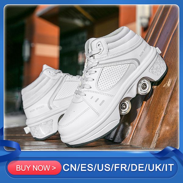 portable deformation roller skate shoes parkour roller shoes sneakers with four wheels running shoes for children, Black;red
portable deformation roller skate shoes parkour roller shoes sneakers with four wheels running shoes for children, Black;red