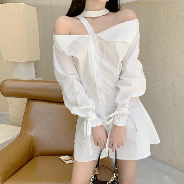 solid fashion brand dresses vestidos moda feminina women's clothing off shoulder spring fall halter club white mini dress casual, Black;gray
solid fashion brand dresses vestidos moda feminina women's clothing off shoulder spring fall halter club white mini dress casual, Black;gray