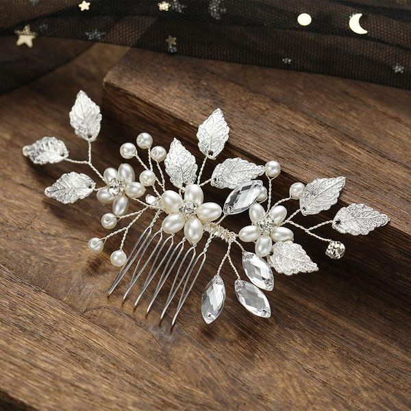 hair clips & barrettes leaf bride wedding combs rhinestone pearl bridal headwear flower headpiece for brides crystal accessories, Golden;silver
hair clips & barrettes leaf bride wedding combs rhinestone pearl bridal headwear flower headpiece for brides crystal accessories, Golden;silver