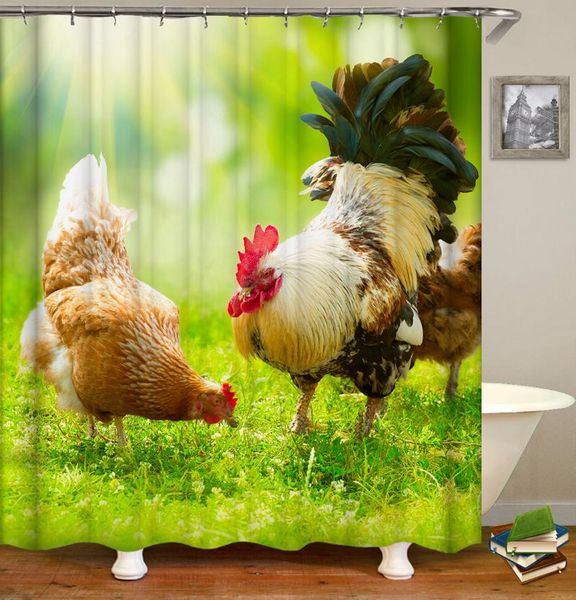 chicken cock hen shower curtain bath mildew proof waterproof curtains for bathtub bathing cover large wide with hooks
chicken cock hen shower curtain bath mildew proof waterproof curtains for bathtub bathing cover large wide with hooks