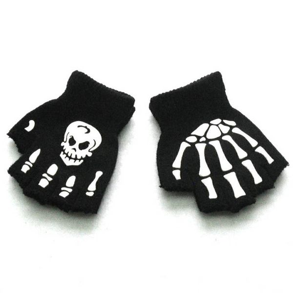 children's fingerless gloves fashion knit boys girls accessories winter warm half-finger halloween night light skull glow 5-11y b9037, White
children's fingerless gloves fashion knit boys girls accessories winter warm half-finger halloween night light skull glow 5-11y b9037, White