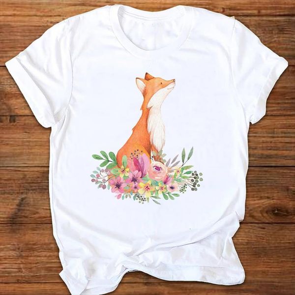 graphic floral fox animal womens fashion printing cute 90s style print clothes lady tees female t shirt, White
graphic floral fox animal womens fashion printing cute 90s style print clothes lady tees female t shirt, White