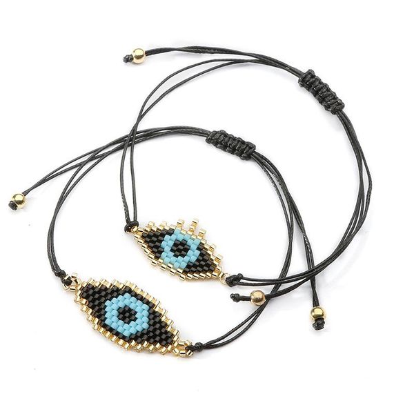 devil's eye wax thread handwoven hand jewelry link, chain, Black
devil's eye wax thread handwoven hand jewelry link, chain, Black