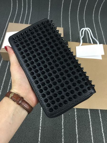 men women wallet style panelled spiked clutch bags patent real leather mixed color rivets party clutches lady long girls boys famous single, Red;black
men women wallet style panelled spiked clutch bags patent real leather mixed color rivets party clutches lady long girls boys famous single, Red;black