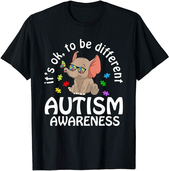 it's ok to be different elephant sunglasses autism awareness boys men t-shirt, White;black
it's ok to be different elephant sunglasses autism awareness boys men t-shirt, White;black