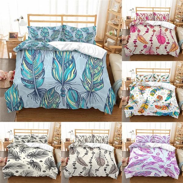 bedding sets home textile luxury 3d feather print 2/3pcs comfortable duvet cover pillowcase and king eu/us/au size
bedding sets home textile luxury 3d feather print 2/3pcs comfortable duvet cover pillowcase and king eu/us/au size