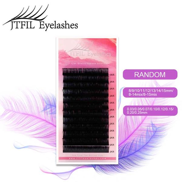 false eyelashes individual eyelash lashes extension soft volume professionals c/d curl silk mink jtfil 12rows/box
false eyelashes individual eyelash lashes extension soft volume professionals c/d curl silk mink jtfil 12rows/box