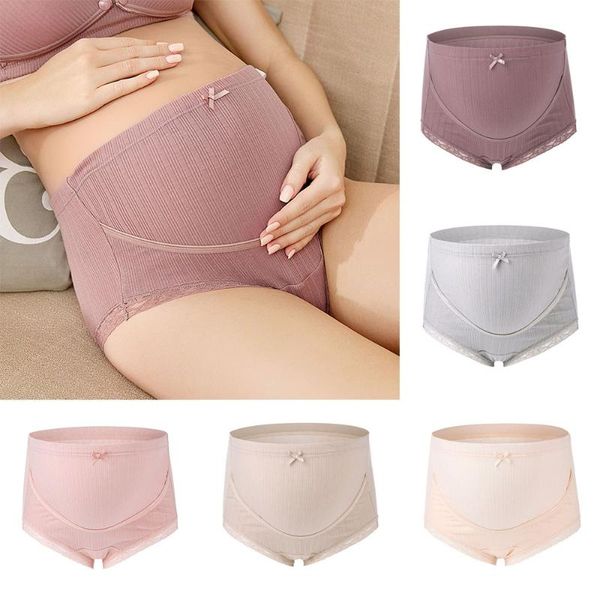 women's panties high-waist solid stripe seamless soft care abdomen underwear intimates pregnant lace trim, Black;pink
women's panties high-waist solid stripe seamless soft care abdomen underwear intimates pregnant lace trim, Black;pink