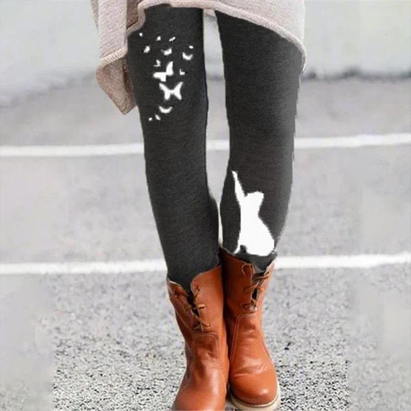 casual elastic waistband cats butterflies womens legging print long skinny pants, Black
casual elastic waistband cats butterflies womens legging print long skinny pants, Black