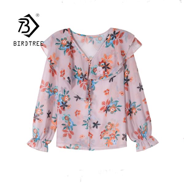 autumn floral chiffon shirts for women short petal sleeve button ladies ruffled blouses t08415r 210419, White
autumn floral chiffon shirts for women short petal sleeve button ladies ruffled blouses t08415r 210419, White