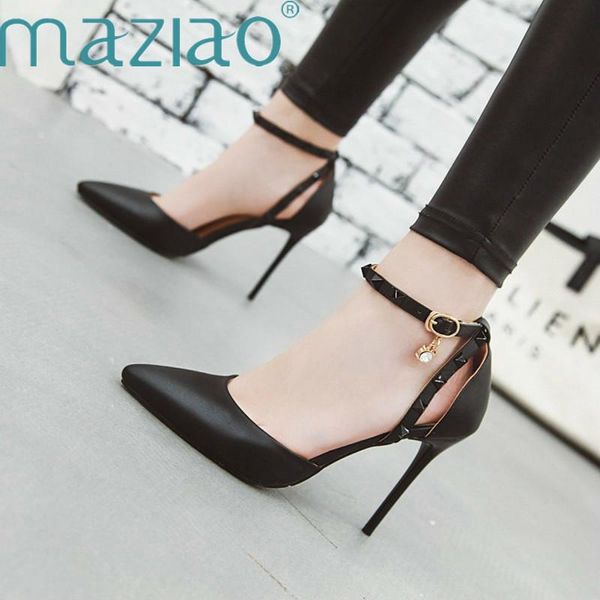 dress shoes women pu leather rivet high heels female ankle strap summer pointed toe pumps wedding sandals maziao, Black
dress shoes women pu leather rivet high heels female ankle strap summer pointed toe pumps wedding sandals maziao, Black