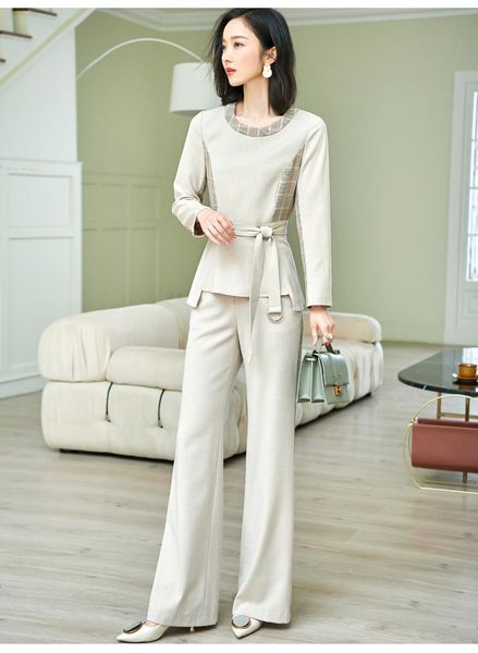 women's two piece pants spring and autumn office lady fashion casual loose plus size brand female women girls coat sets suits clothing, White
women's two piece pants spring and autumn office lady fashion casual loose plus size brand female women girls coat sets suits clothing, White