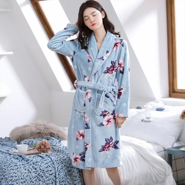 girls thicken warm flannel night womens sleepwears robe winter long bathrobe v neck women nightgown lounge sleepwear coral velvet, Black;red
girls thicken warm flannel night womens sleepwears robe winter long bathrobe v neck women nightgown lounge sleepwear coral velvet, Black;red