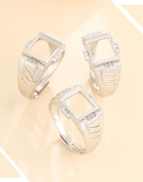 cluster rings 9.5*9.5mm 925 sterling silver semi mount bases blanks base blank pad ring setting set diy men a5538, Golden;silver
cluster rings 9.5*9.5mm 925 sterling silver semi mount bases blanks base blank pad ring setting set diy men a5538, Golden;silver