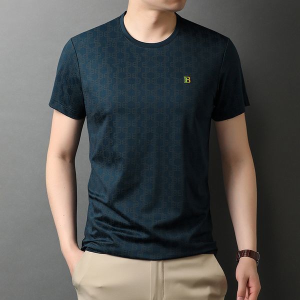 men's t shirts 2021 summer short sleeve printed mercerized cotton tide brand, White;black
men's t shirts 2021 summer short sleeve printed mercerized cotton tide brand, White;black