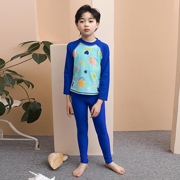 swimsuit kids boys swimwear for children 2 pieces splitted child bathing clothes swimming suit long sleeve pants one-piece suits
swimsuit kids boys swimwear for children 2 pieces splitted child bathing clothes swimming suit long sleeve pants one-piece suits