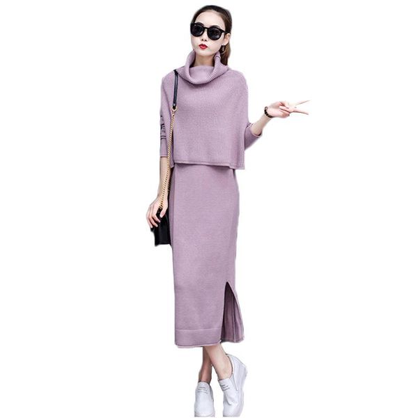 casual dresses two-piece skirt suit female fashion autumn winter dress women's knitted suits long slim women sweater, Black;gray
casual dresses two-piece skirt suit female fashion autumn winter dress women's knitted suits long slim women sweater, Black;gray