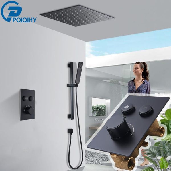 thermostatic shower system wall mounted slide bar faucet set for bathroom rainfall head concealed valve sets
thermostatic shower system wall mounted slide bar faucet set for bathroom rainfall head concealed valve sets