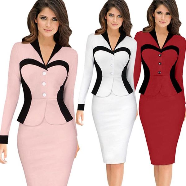 women's tracksuits elegant lapel colorblock patchwork wear to work office dress women sports 2 pieces set sweatshirts tracksuit, Gray
women's tracksuits elegant lapel colorblock patchwork wear to work office dress women sports 2 pieces set sweatshirts tracksuit, Gray