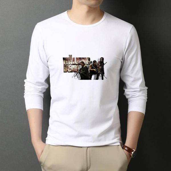 men's t-shirts the 100% cotton t shirt streetwear long sleeved tshirts men women autumn clothing t-shirt tees, White;black
men's t-shirts the 100% cotton t shirt streetwear long sleeved tshirts men women autumn clothing t-shirt tees, White;black
