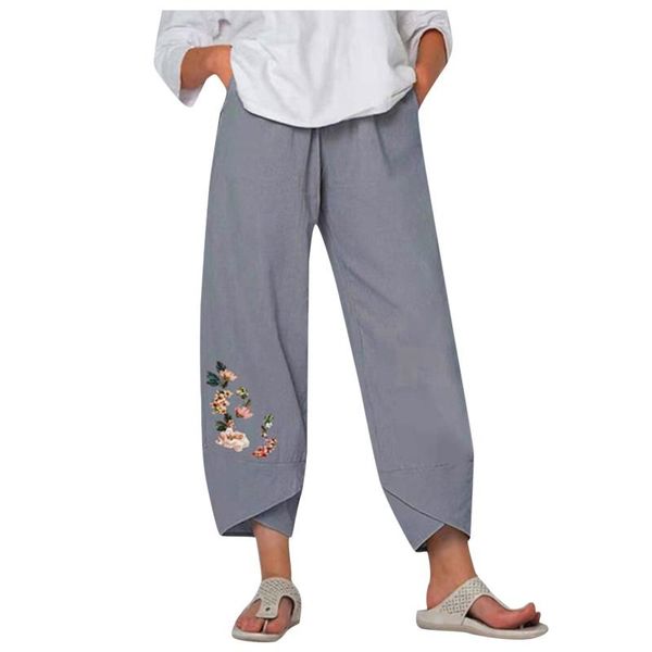 women's pants & capris women vintage harem floral print elastic waist plus size loose trousers cotton linen wide leg pant summer, Black;white
women's pants & capris women vintage harem floral print elastic waist plus size loose trousers cotton linen wide leg pant summer, Black;white