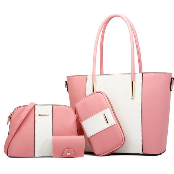 pu color matching womens bags fashion european and american style multi-style 4-piece set outdoor shoulder bag large capacity ladies handbag
pu color matching womens bags fashion european and american style multi-style 4-piece set outdoor shoulder bag large capacity ladies handbag