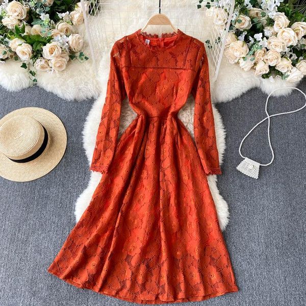 casual dresses women lace embroidery party dress o neck full sleeve summer bohemian beach long midi a-line, Black;gray
casual dresses women lace embroidery party dress o neck full sleeve summer bohemian beach long midi a-line, Black;gray