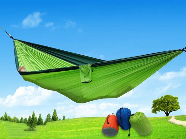 camp furniture portable camping hammock tourist hanging hammocks parachute nylon hiking outdoor for backpacking travel
camp furniture portable camping hammock tourist hanging hammocks parachute nylon hiking outdoor for backpacking travel