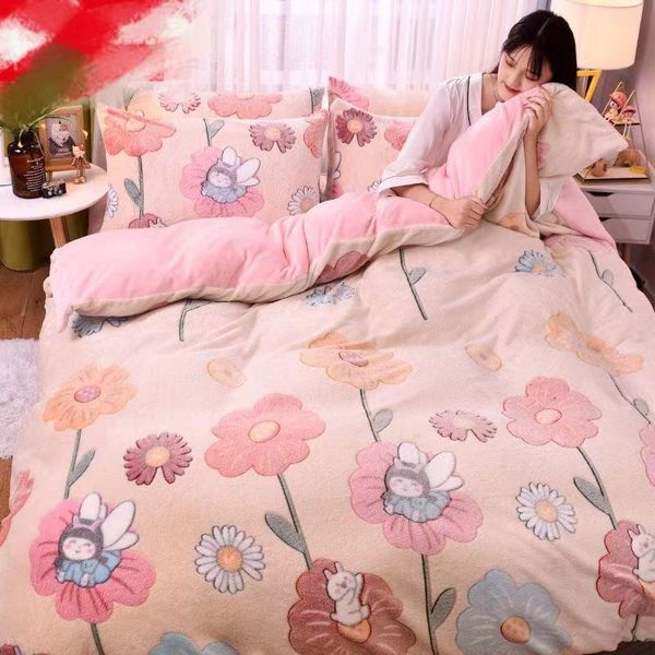 sheets & sets lovely and beautiful thick coral fleece single quilt cover winter milk velvet flannel one-piece bedding sheet
sheets & sets lovely and beautiful thick coral fleece single quilt cover winter milk velvet flannel one-piece bedding sheet