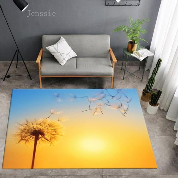 carpets dandelion printed living room large area rug soft bedroom door mat anti-slip bathroom kitchen rugs home entrance floor mats 
carpets dandelion printed living room large area rug soft bedroom door mat anti-slip bathroom kitchen rugs home entrance floor mats