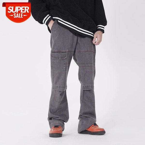 retro personality straight flared jeans men's hip-hop loose wide-leg denim trousers high street oversize washed cargo pants #hv7g, Blue
retro personality straight flared jeans men's hip-hop loose wide-leg denim trousers high street oversize washed cargo pants #hv7g, Blue
