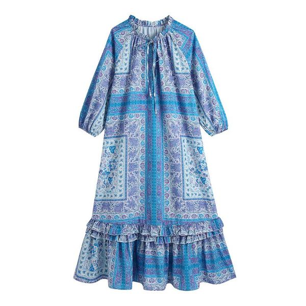 casual dresses fall clothes for women 2021 fashion vacation ruffle hem vintage print boho dress 3/4 sleeve v neck tie bohemian loose midi, Black;gray
casual dresses fall clothes for women 2021 fashion vacation ruffle hem vintage print boho dress 3/4 sleeve v neck tie bohemian loose midi, Black;gray