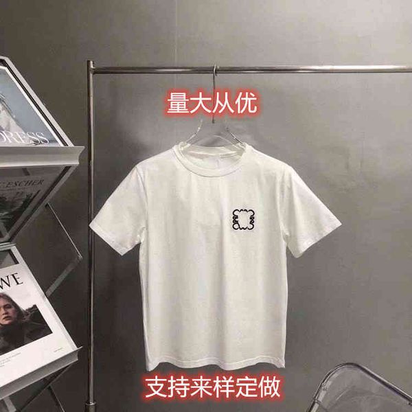 2022 factory wholesale new summer luojia short sleeve t-shirt for men and women, loose casual cotton embroidery trend base shirt, White
2022 factory wholesale new summer luojia short sleeve t-shirt for men and women, loose casual cotton embroidery trend base shirt, White