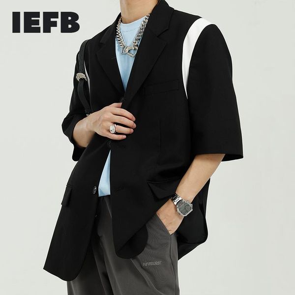 men's clothing 2021 summer short sleeve korean trend ins blazer contrast stitching loose causal suit coat 9y7146 suits & blazers, White;black
men's clothing 2021 summer short sleeve korean trend ins blazer contrast stitching loose causal suit coat 9y7146 suits & blazers, White;black