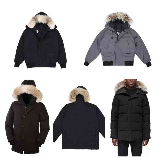 100% goose canada coat winter outdoor leisure windproof men's down et white duck parker thick cola real wolf fur fashion classic, Black
100% goose canada coat winter outdoor leisure windproof men's down et white duck parker thick cola real wolf fur fashion classic, Black