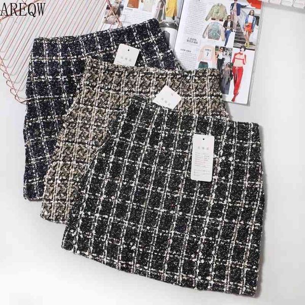 2021 new tweed skirt spring autumn clothing for women korean elegant plaid cute bottoms for ladies a line short mini skirts, Black
2021 new tweed skirt spring autumn clothing for women korean elegant plaid cute bottoms for ladies a line short mini skirts, Black