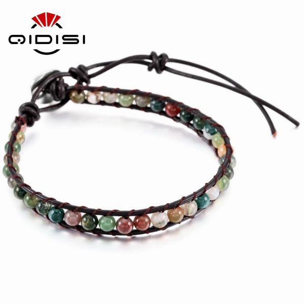 tennis vintage leather bracelets 4mm matte stone 1 strands wrap woven multilayer boho bracelet handmade jewelry dropship, Golden;silver
tennis vintage leather bracelets 4mm matte stone 1 strands wrap woven multilayer boho bracelet handmade jewelry dropship, Golden;silver