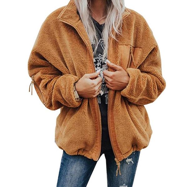 women's jackets jacket women long-sleeve plush loose coat warm cardigan womens solid ladies coats and zip up fluffy outerwear, Black;brown
women's jackets jacket women long-sleeve plush loose coat warm cardigan womens solid ladies coats and zip up fluffy outerwear, Black;brown