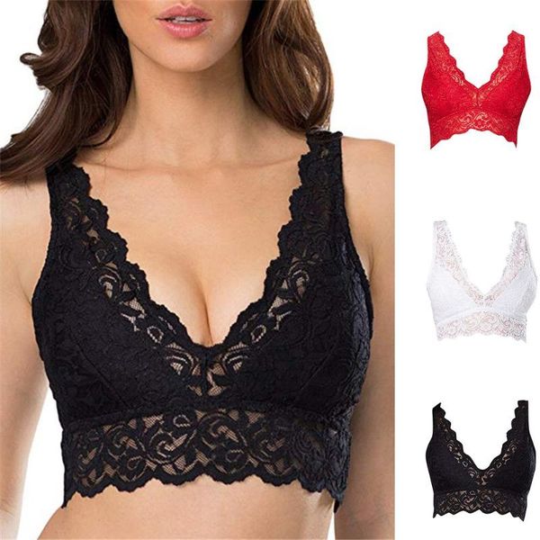 bras fashion women's lace hollow out bra non-marking underwear sport bralette breathable comfortable plus size, Red;black
bras fashion women's lace hollow out bra non-marking underwear sport bralette breathable comfortable plus size, Red;black