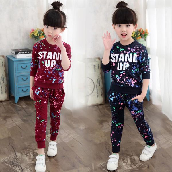 school spring summer children's clothes baby girls sweatshirts + pants 2pcs/set kids birthday gift teenage clothing sets, White
school spring summer children's clothes baby girls sweatshirts + pants 2pcs/set kids birthday gift teenage clothing sets, White