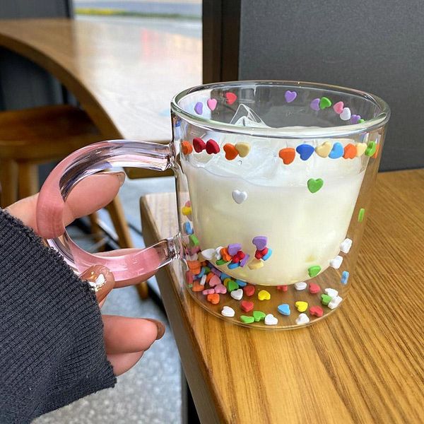 mugs korean double layer love quicksand glass mug cute girl heart creative water cup transparent tea milk juice goblet birthday gift
mugs korean double layer love quicksand glass mug cute girl heart creative water cup transparent tea milk juice goblet birthday gift