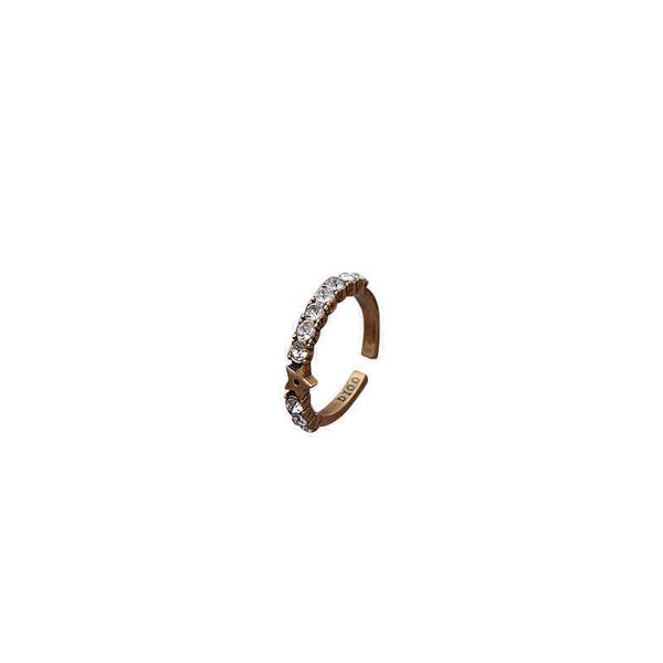 the jewel online new brass pointed star chain small ring fashion three one open female jewellry online, Silver
the jewel online new brass pointed star chain small ring fashion three one open female jewellry online, Silver