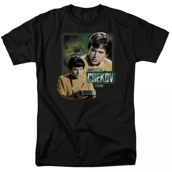 Star Trek Ensign Chekov TV Show T-Shirt Sizes S-3X NEW, White;black 
Star Trek Ensign Chekov TV Show T-Shirt Sizes S-3X NEW, White;black