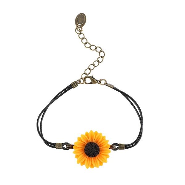 link, chain creative black leather rope sunflower bracelet retro cute women's accessories fashion wedding party jewelry gifts
link, chain creative black leather rope sunflower bracelet retro cute women's accessories fashion wedding party jewelry gifts