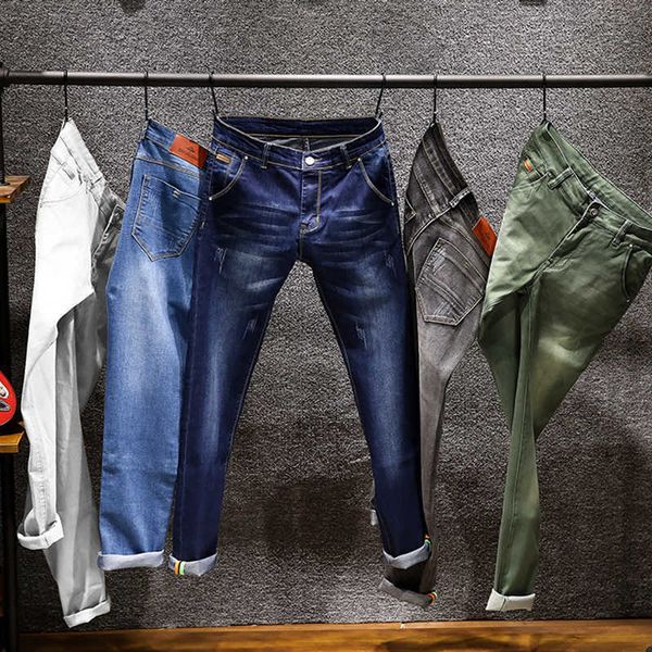 men's jeans men stretch ny 7 color fashion casual slim fit denim trousers male gray black khaki white size 29-38 74r9 l8ov, Blue
men's jeans men stretch ny 7 color fashion casual slim fit denim trousers male gray black khaki white size 29-38 74r9 l8ov, Blue